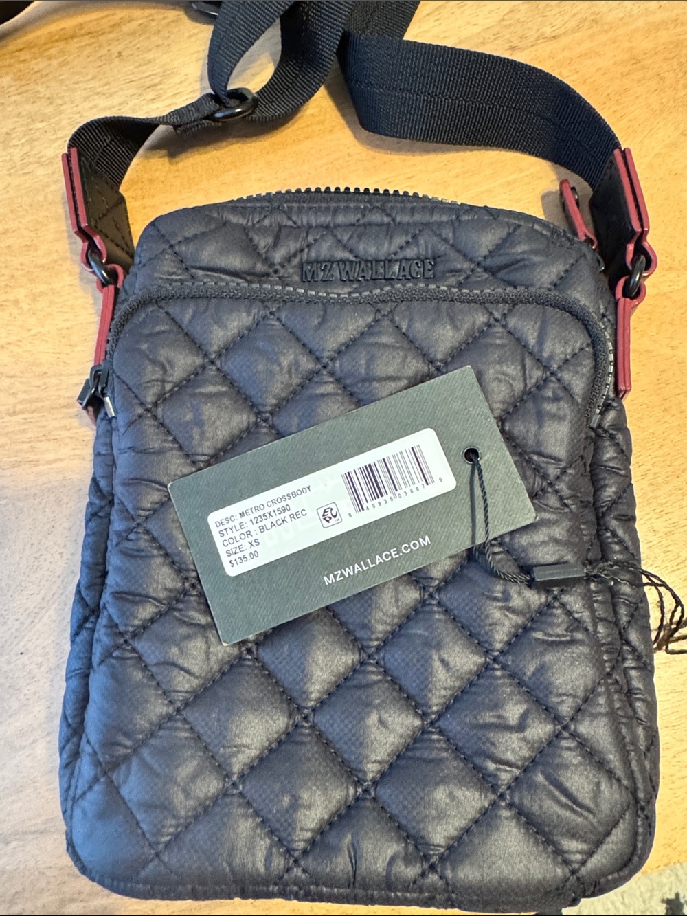 MZ Wallace Quilted Black Messenger Crossbody. - Picture 9 of 13